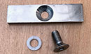 I-Beam Rail Swivel Stop Kit includes:
1 stainless steel stop bar
1 nylon spacer washer
1 stainless steel countersunk bolt
