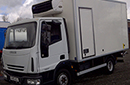 55 plate Iveco 75E17 Eurocargo, 7.5t GVW, 170bhp, 6 speed manual, 4x2, LEZ compliant, Euro 3, 305000km,  MOT 10/2013, one owner, 3 seater cab, 15ft body, Carrier Xarios direct drive unit, 3 phase electric standby, loadlock, folding shelves, triple rear doors, nearside side door, temperature recorder with printer.