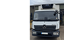 65 plate, DAF Atego, 7.5t GVW, meat railer, 3 x T-bar rails, 2 hook storage rails, and some hooks, Reg Holmes two post meat meat hoist, non-slip floor, barn doors, Carrier Supra 450 diesel unit, 3 phase standby.