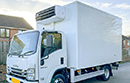 24 plate, Isuzu Forward N75.150, 7.5t GVW, meat railer, 3 seats, Euro6, 20,000km, 148bhp, auto, Solomon body, 3 meat rails, storage rail, meat hoist, Carrier Xarios freezer unit, 3phase standby. 



